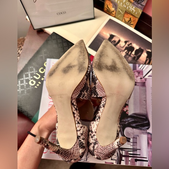 Steve Madden Dolly Snake Print 4” Pumps, Size 8 - Picture 9 of 9